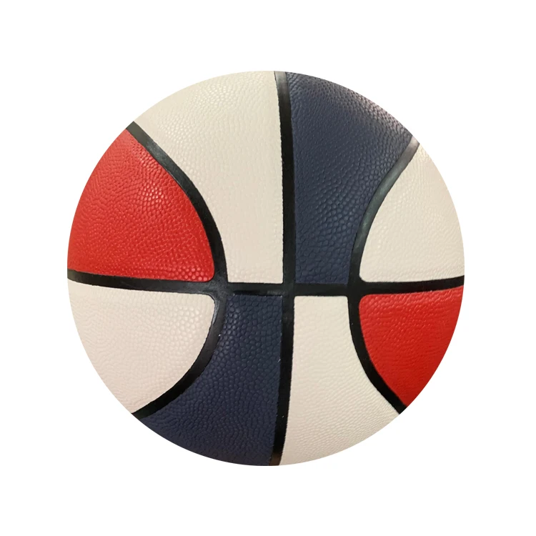 Funny Transparent Ball Custom Logo Basketballs Red-white-blue Color Net Basketball