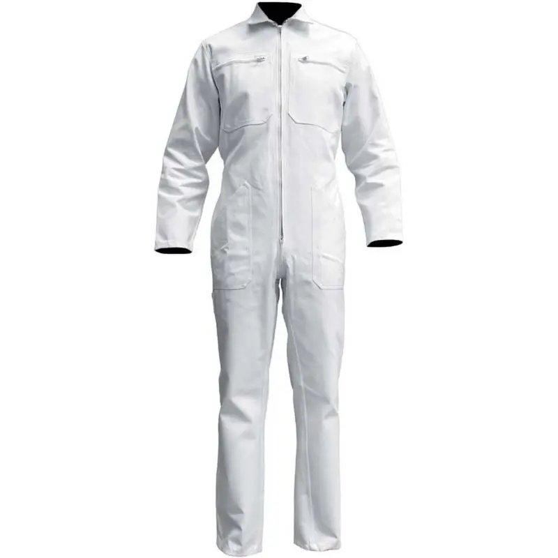100% хлопковая униформа для строительных рабочих, белые комбинезоны художника