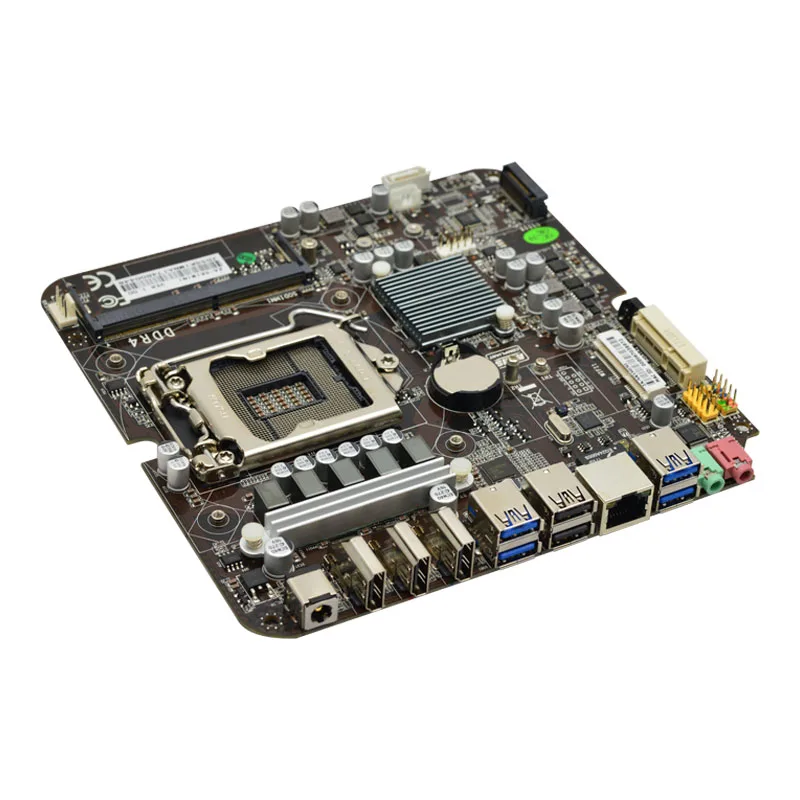 x86 H170 computer oem all in one pc motherboard Support 3 extended display