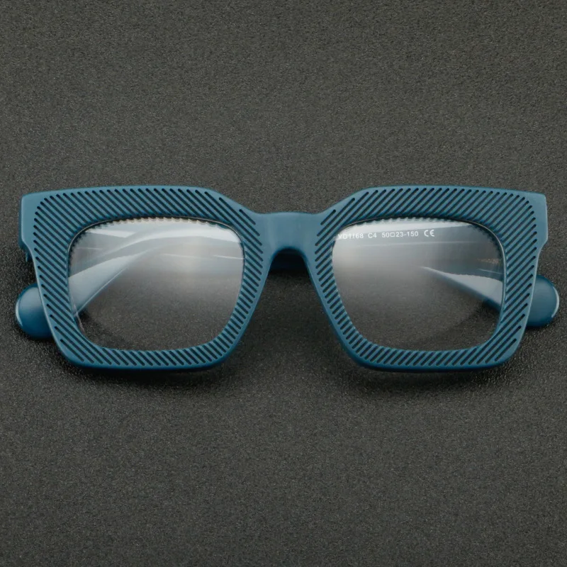 Special Stripe high quality cellulose acetate optical glasses custom acetate eyewear for women