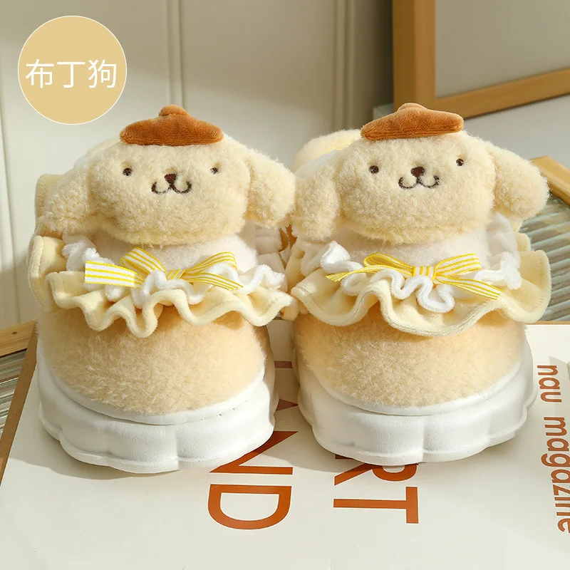 Botu Cute Christmas Stuffed Winter Slippers warm slipper High Quality Comfortable Home Soft Plush Slippers new year Gifts
