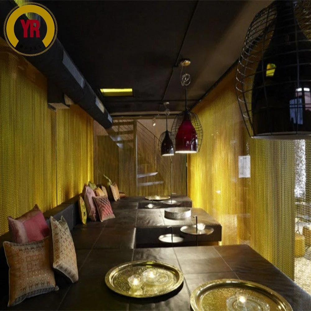 decorative aluminum double hook chain door curtains