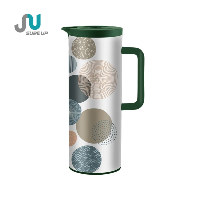 1L Termos Vacuum Flask Inner Glass Thermoses Tea Pot Vacuum Jug 1L Arabic Thermos Coffee Pot