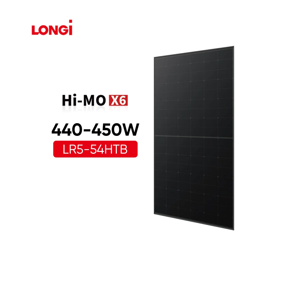 High Efficiency Europe Warehouse Longi 445w 450w 455w Module Solar Panels Himo X6 Lr5 54htb Half Cell Solar Panels Module