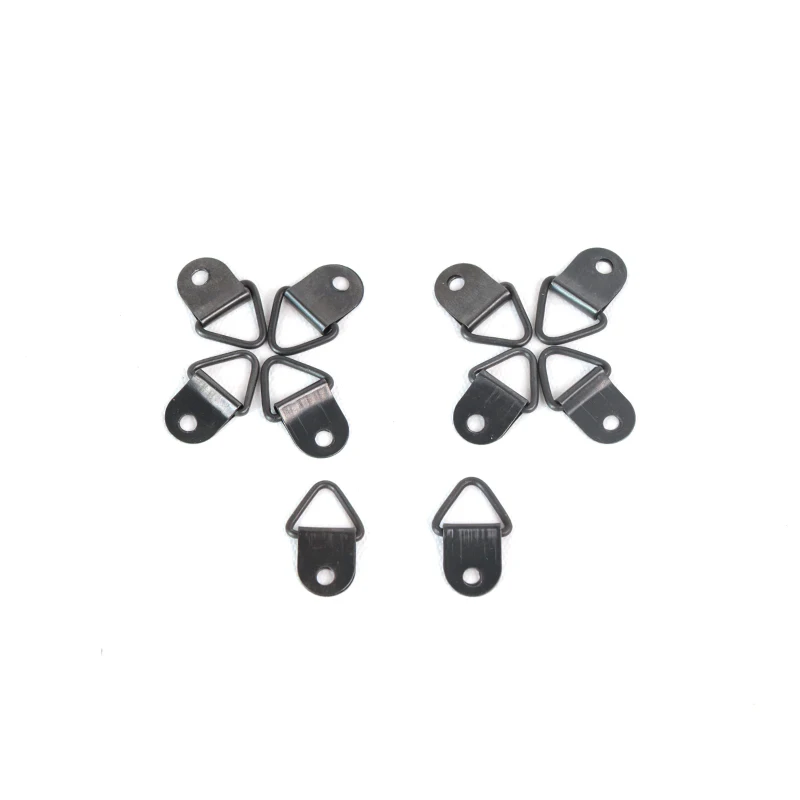 Black Triangle D-Ring Picture Photo Frame Hanger Art Work Oil Painting Mirror Hook