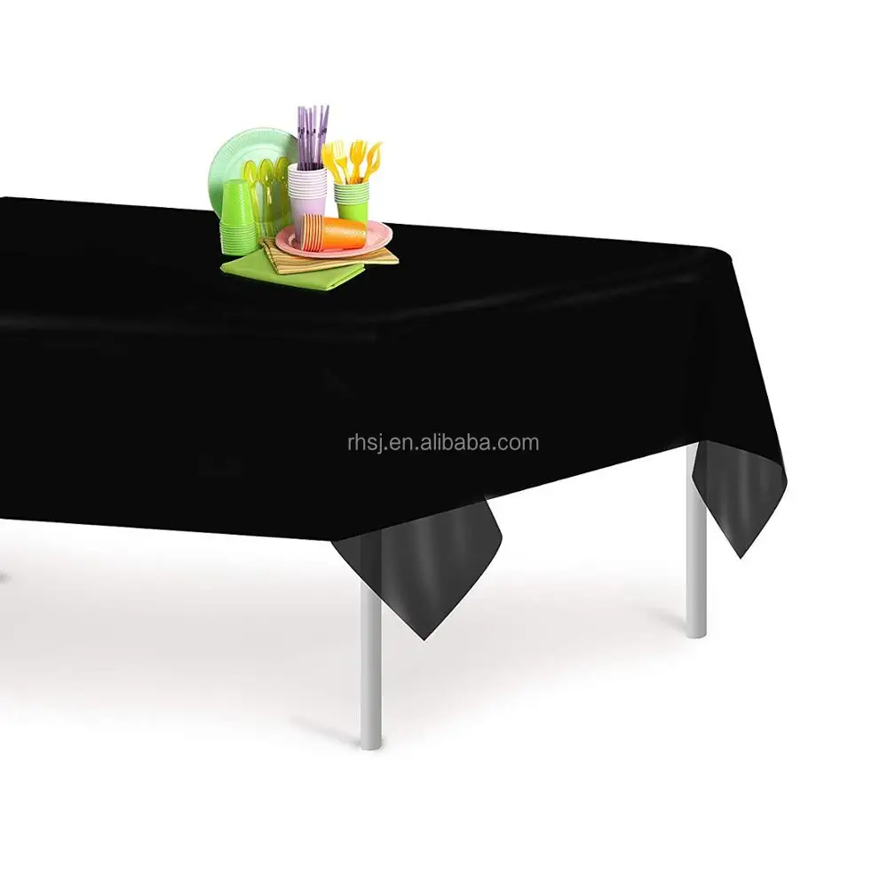 Wholesale factory supply disposable 100% compostable tablecloth and 100% biodegradable tablecloth solid color and custom logo