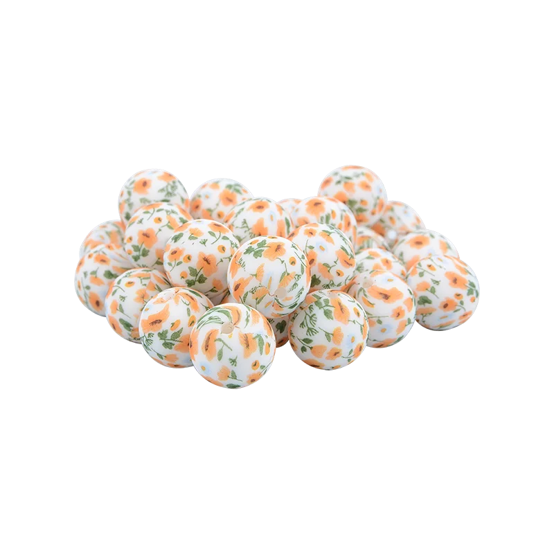 eco friendly products 2022 Bpa free non-toxic safe silicone beads baby teething chew focal beads food grade silicone bead