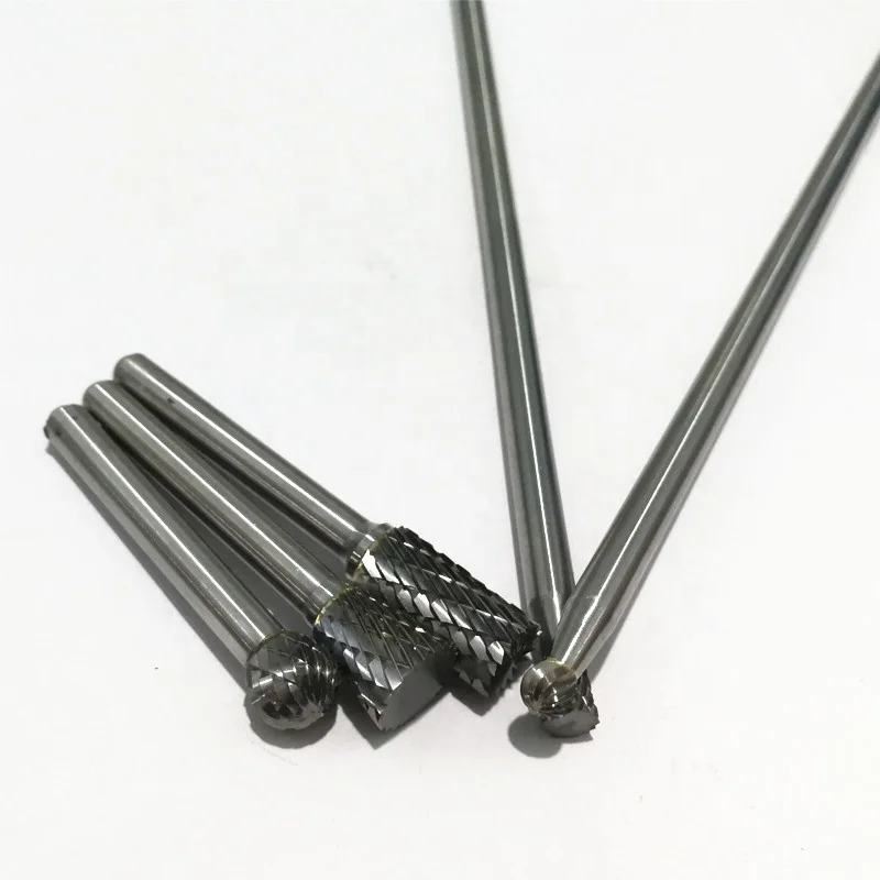 REEKE Extra Length Shank Rotary File Carbide Burr Tool Parts Set