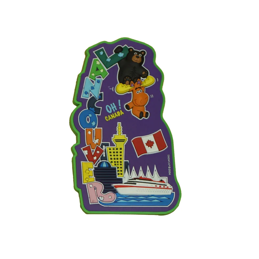 Manufacturer Custom Made Tourist Souvenir Promotional Gift 3D Printing Fridge Magnet Cartoon For Kids