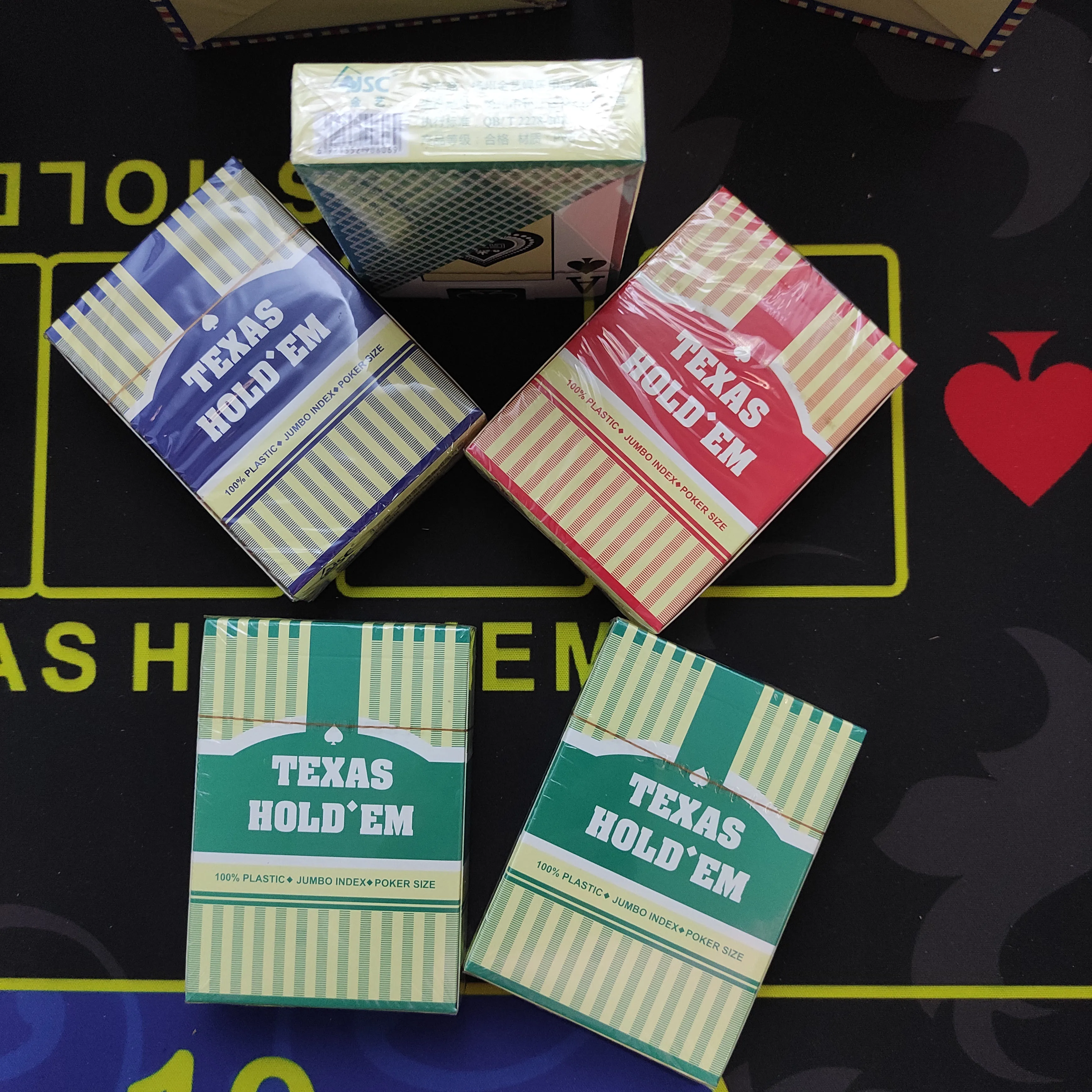 Пользовательские JUMBO индекс 100% Пластиковые ПВХ покер карты с вашим логотипом дизайн