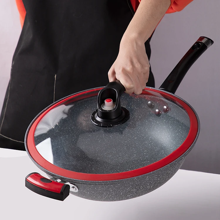 Коммерческий Wok китайская кухонная посуда Кухня газ и индукция общего использования