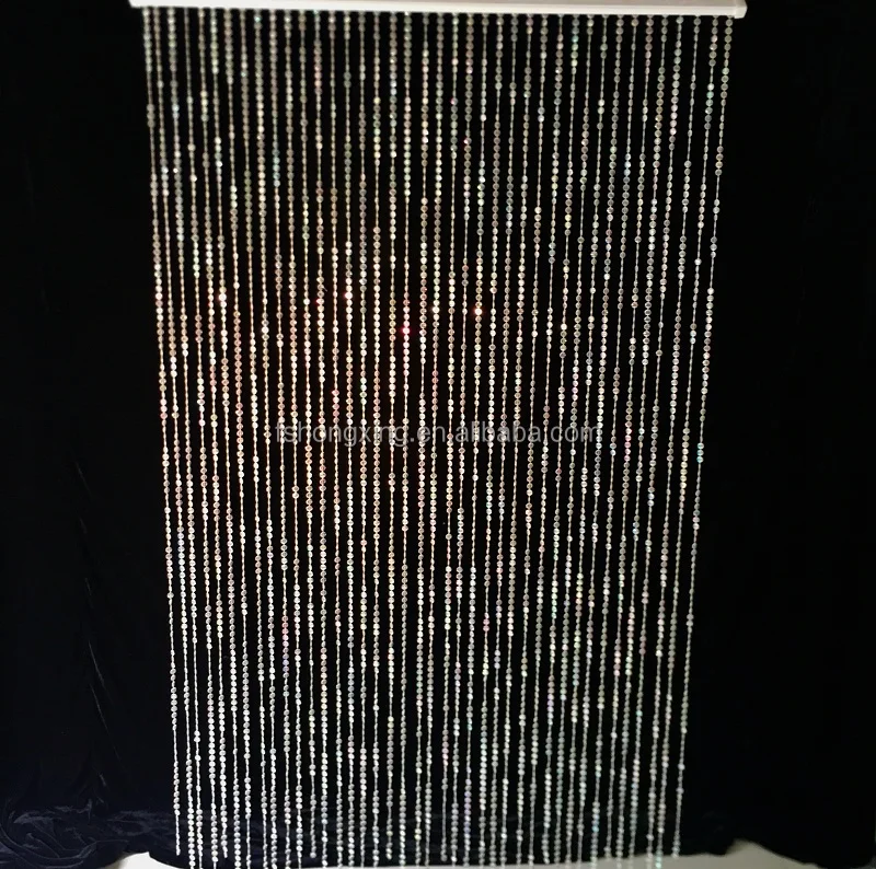 hot sale silver hanging beaded curtains for weddings