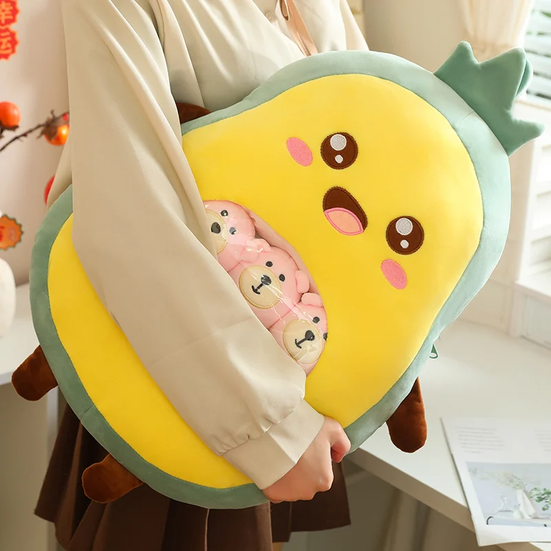 Pudding Plush Toys Girls Birthday Gift Mini Round Balls Snack Pillow Netflix Big Bag Plush Unisex Animals Mash Bags PP Cotton