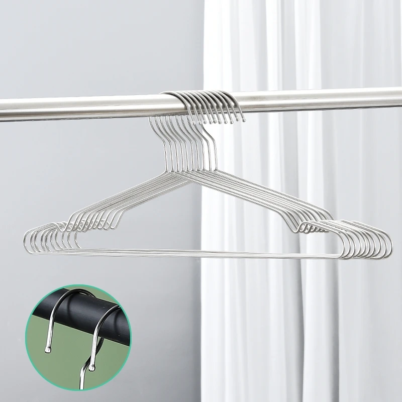Customizable 201 stainless steel hangers suit high quality children clothes hangers