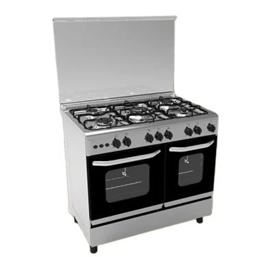 free standing gas oven with gas tank of Inox body