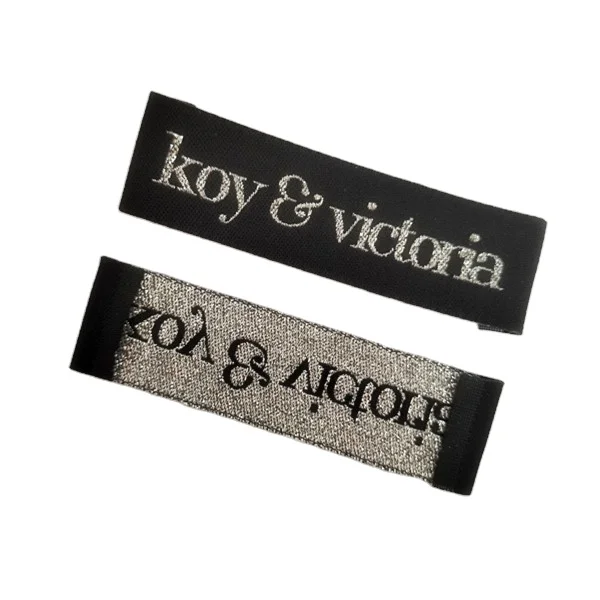 Custom T-shirt Handmade Clothing Label Brand Size Labels Main Garment Neck Woven Label For Clothing