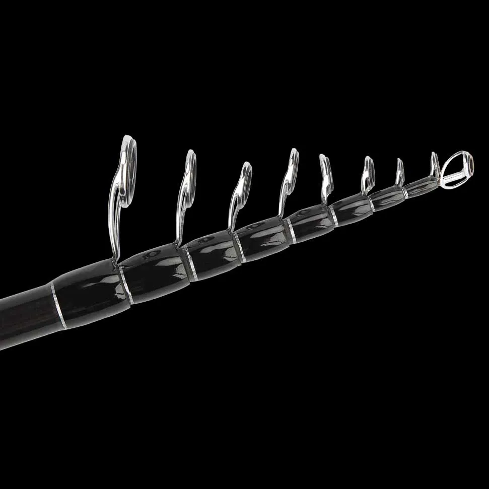 Spinpoler Fishing Rod Reel Combo Set 2.4m Telescopic Rod Carbon Fiber And Spinning Reel 1000/2500 Serie Hard Case Bag Set Tackle