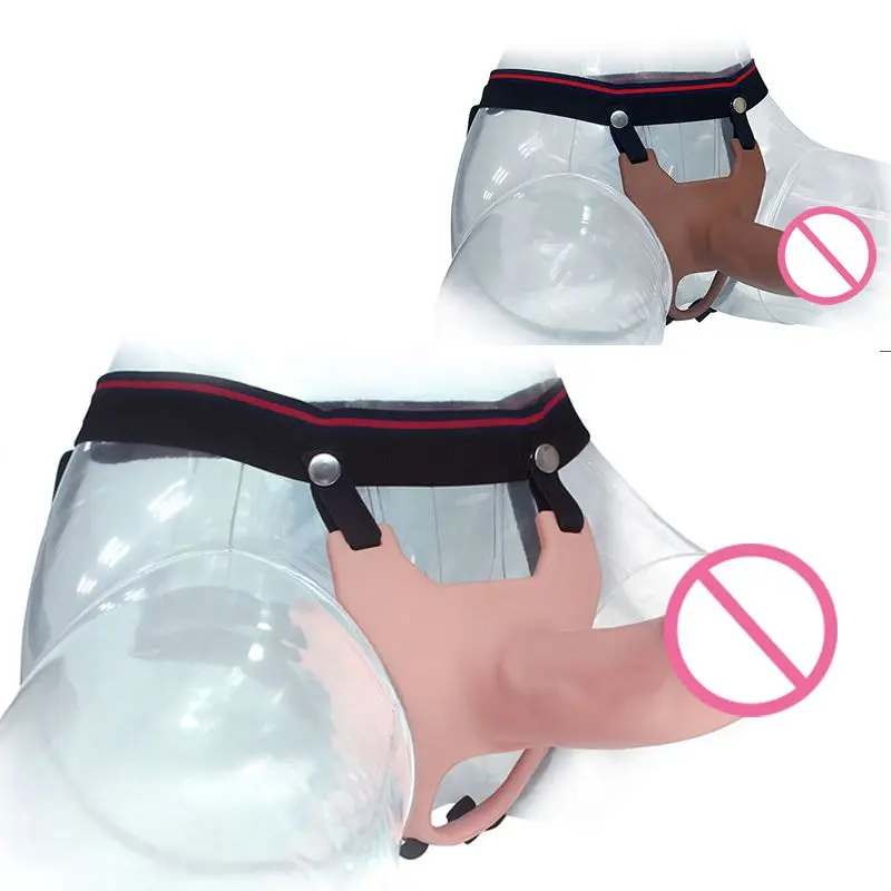 Реалистичный огромный ремешок на носимых фаллоимитаторах, силиконовый пенис, фаллоимитатор с ремнем, большой резиновый пенис, Реалистичный искусственный пенис