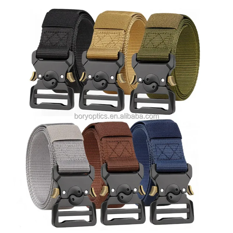 New style Quick Release Buckle Cinturon Tactico Negros Battle Duty Belt Men Nylon Buckle Tactical Belt
