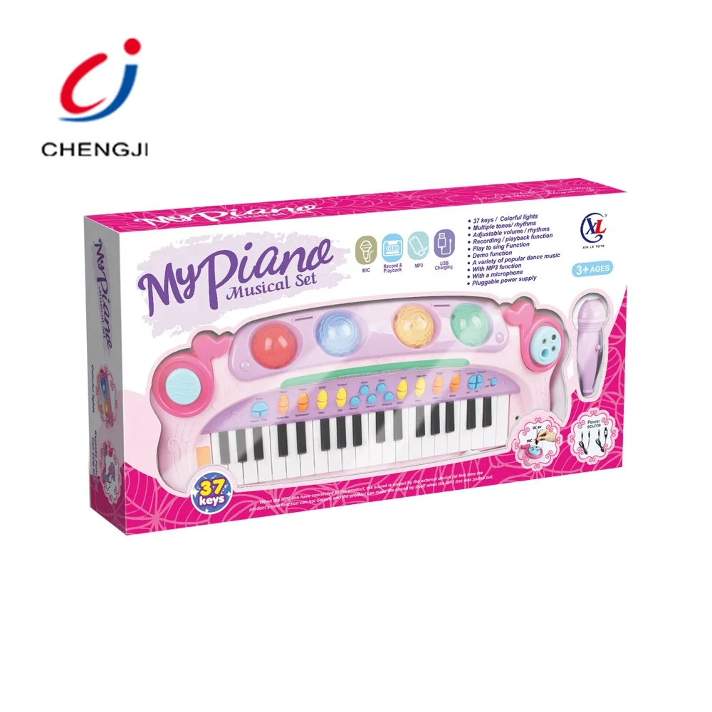 Wholesale plastic electric kids piano keyboard musical instruments toy