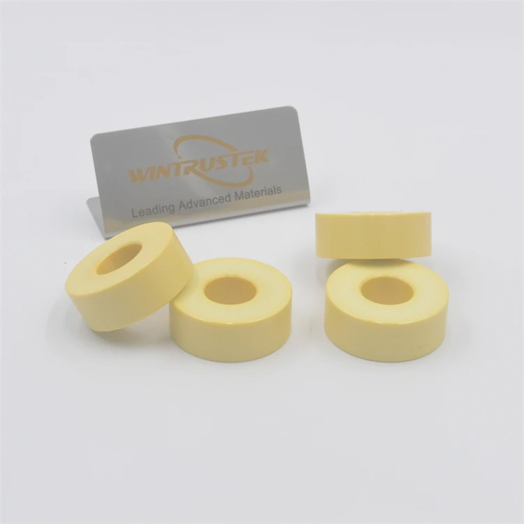 MgO Stabilized Zirconia Ceramic Ring Yellow Ceramic Parts ZrO2 Ceramic