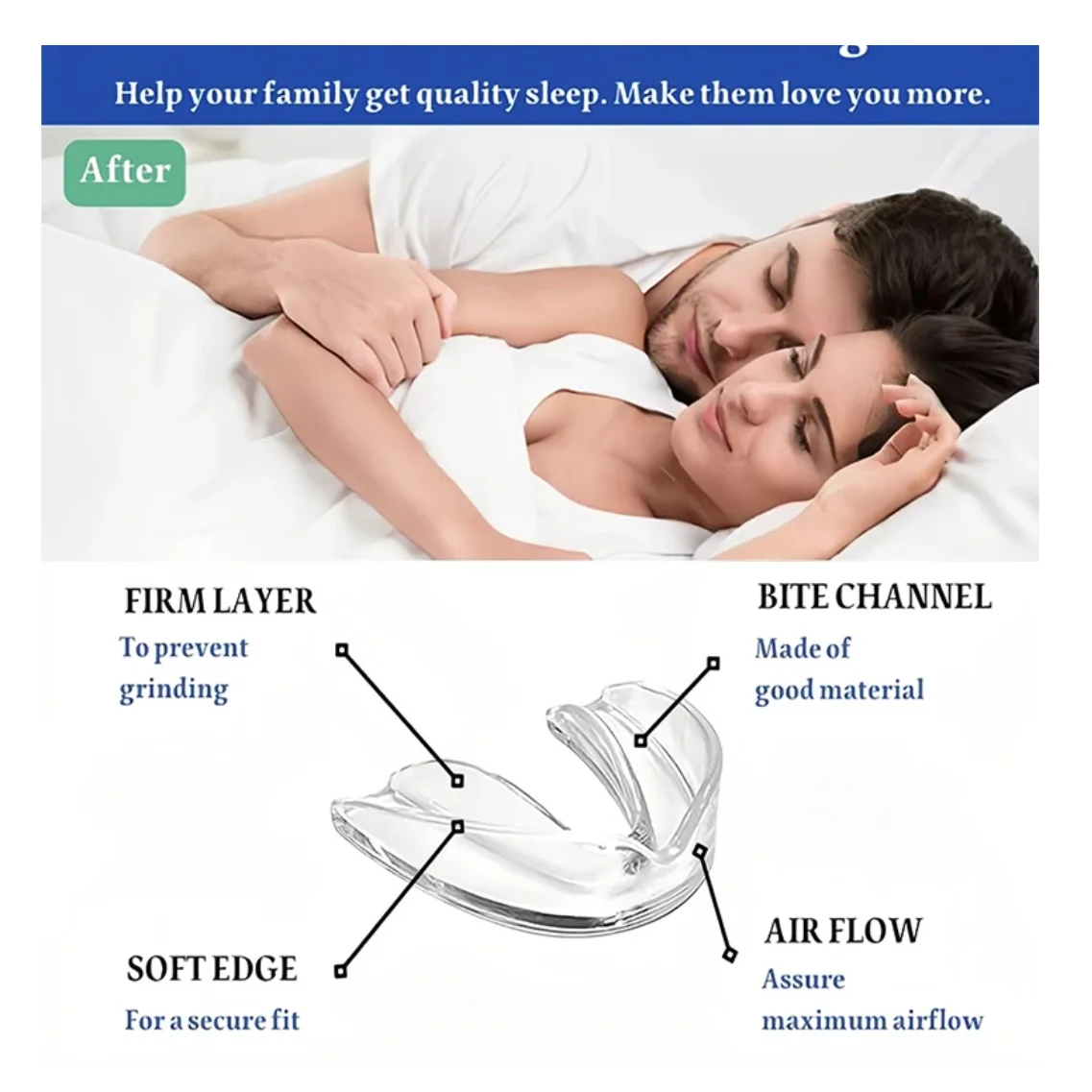 Mouth Guards for Clenching Teeth Moldable Dental Teeth Night Guard for Adult Kids Stop Teeth Grinding Bruxism Tray