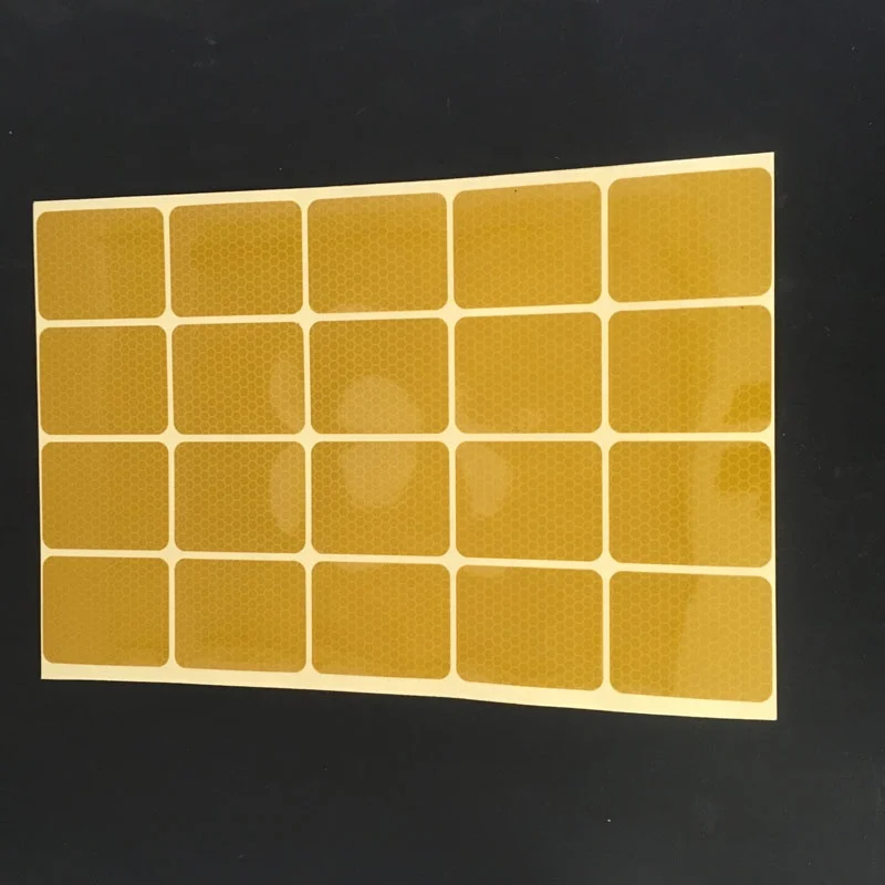 High Visibility Diamond Grade Reflective Bike Helmet Stickers PVC PET Prismatic Hologram Printable Sheeting for Night Riding