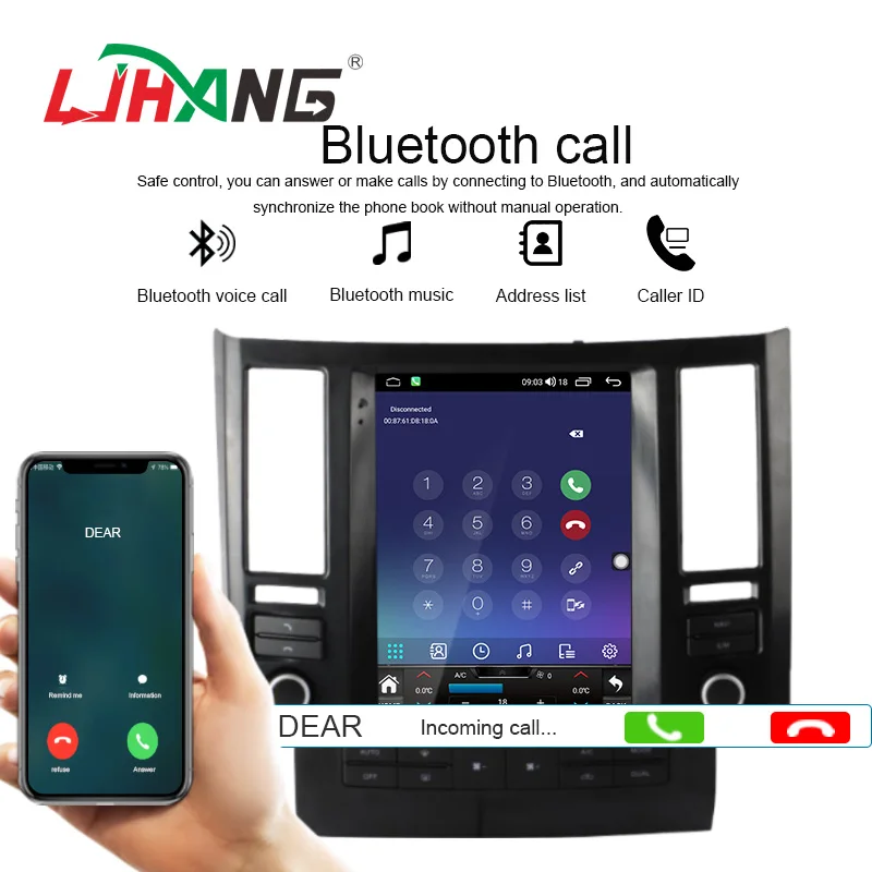 9.7inch 8+128G android 13 Car Multimedia DVD Player For Infiniti FX35 2003-2006 GPS Navigation Auto Radio Stereo DSP Carplay