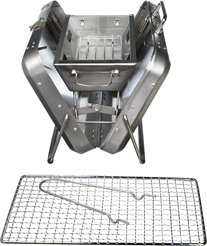 Cast Iron Grills Stainless 304 Steel Metal Barbecue Grill Box Camping Grills Cooking Accessories Factory Supply Drop Shipping