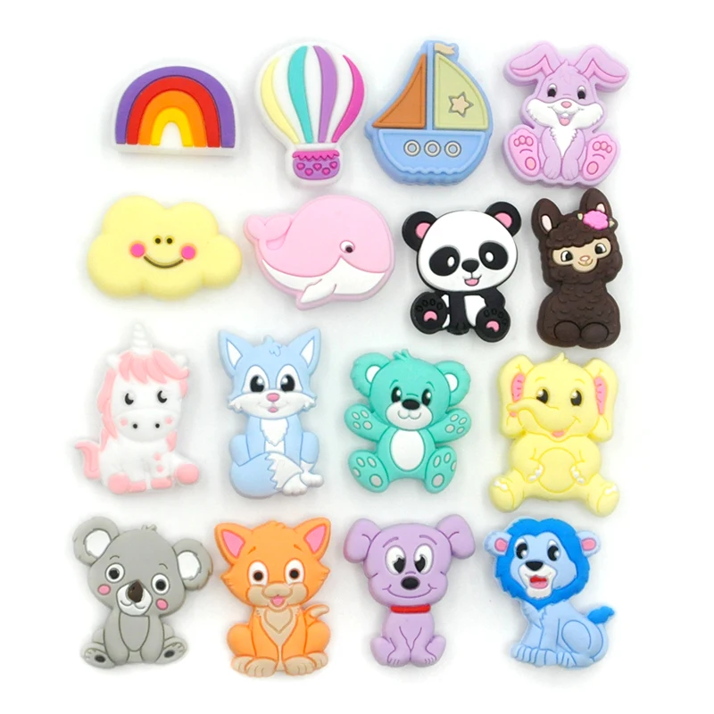 Wholesale Food Grade Baby Chewing Soft Silicone Teething Beads For Jewelry Making