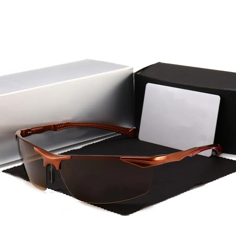 Men Anti Scratch athletic sunglasses Aluminum Magnesium Alloy TAC UV 400 Fashion Sports Sunglasses cycling sunglasses polarized