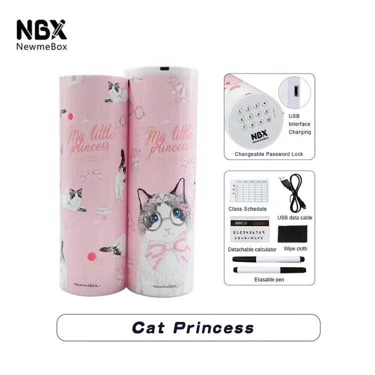 
Newmebox Cute Pencil Box School Pencil Case With Password Lock 