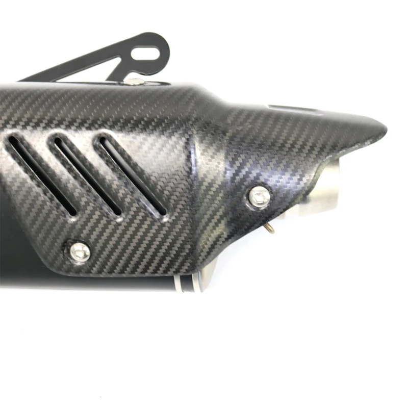 51mm Motorcycle Exhaust M1 Muffler Carbon Fiber Heat Shield DB Killer for Yamaha r6 2006 muffler R1 R3 Ninja400 250 Tmax 530