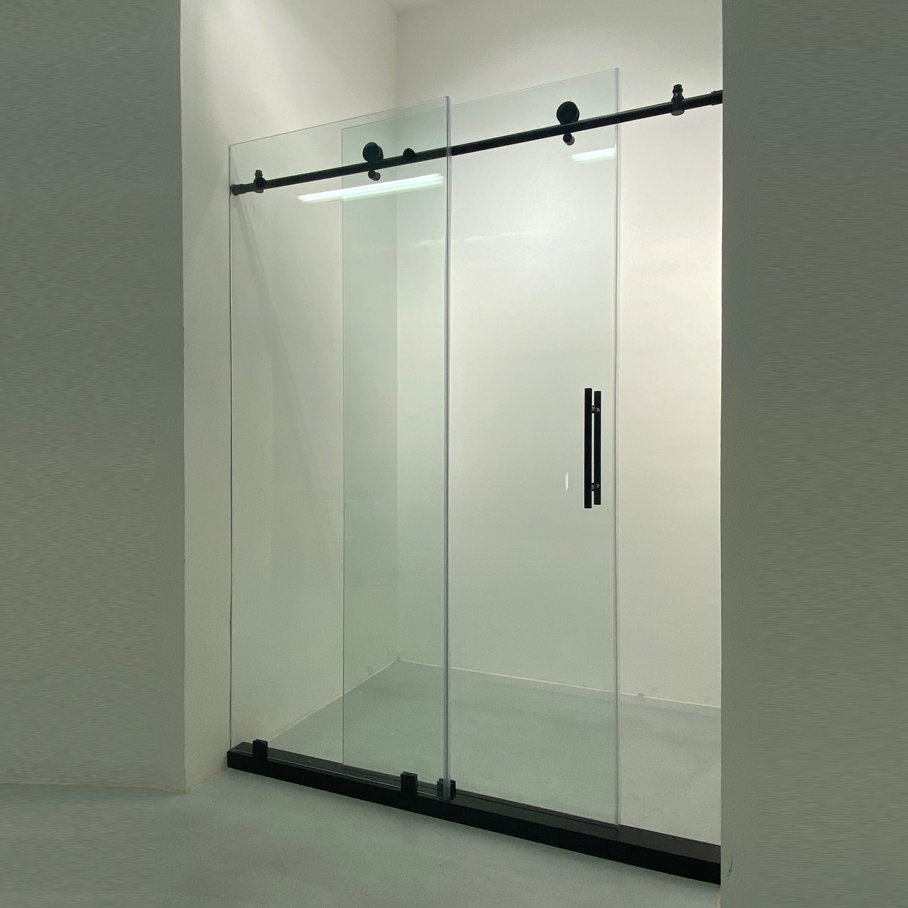 China Manufacturer Custom 10mm Shower Room Frameless Tempered Glass Bathroom Tempered Glass For Sliding Shower Door