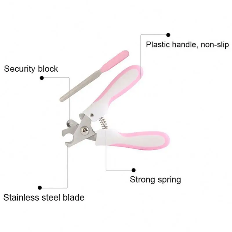 Toe Care Stainless Steel Dogs Cats Claw Nail Cutter Nail File Portable Scissors Trim Nails Pet Products New