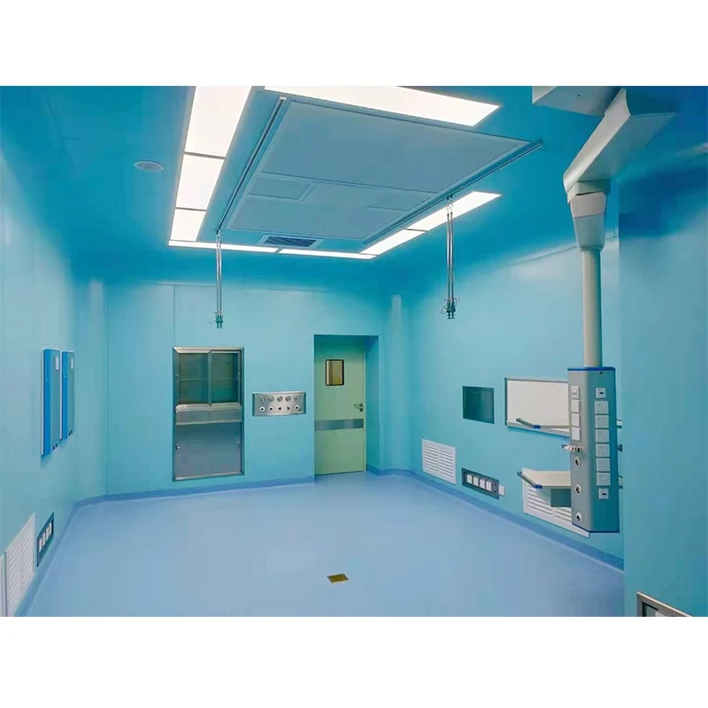 Certificated Dust-Free & Sterile Area Steel Structure PU Panel Lab Laboratory Glass Wall Hvac Oem Iso Operating Theater Modular