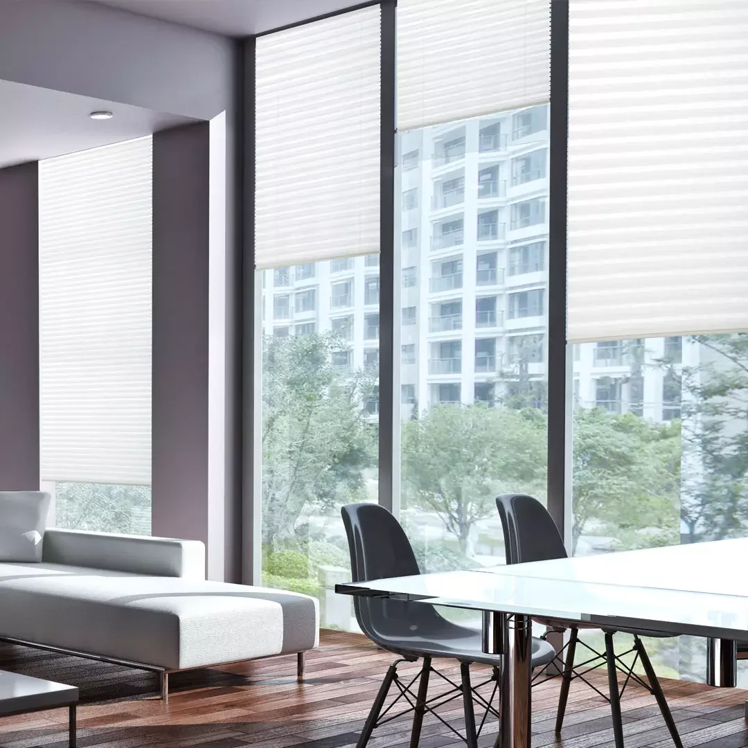 100% and half blackout day night window tuya wifi motorised smart blind for window