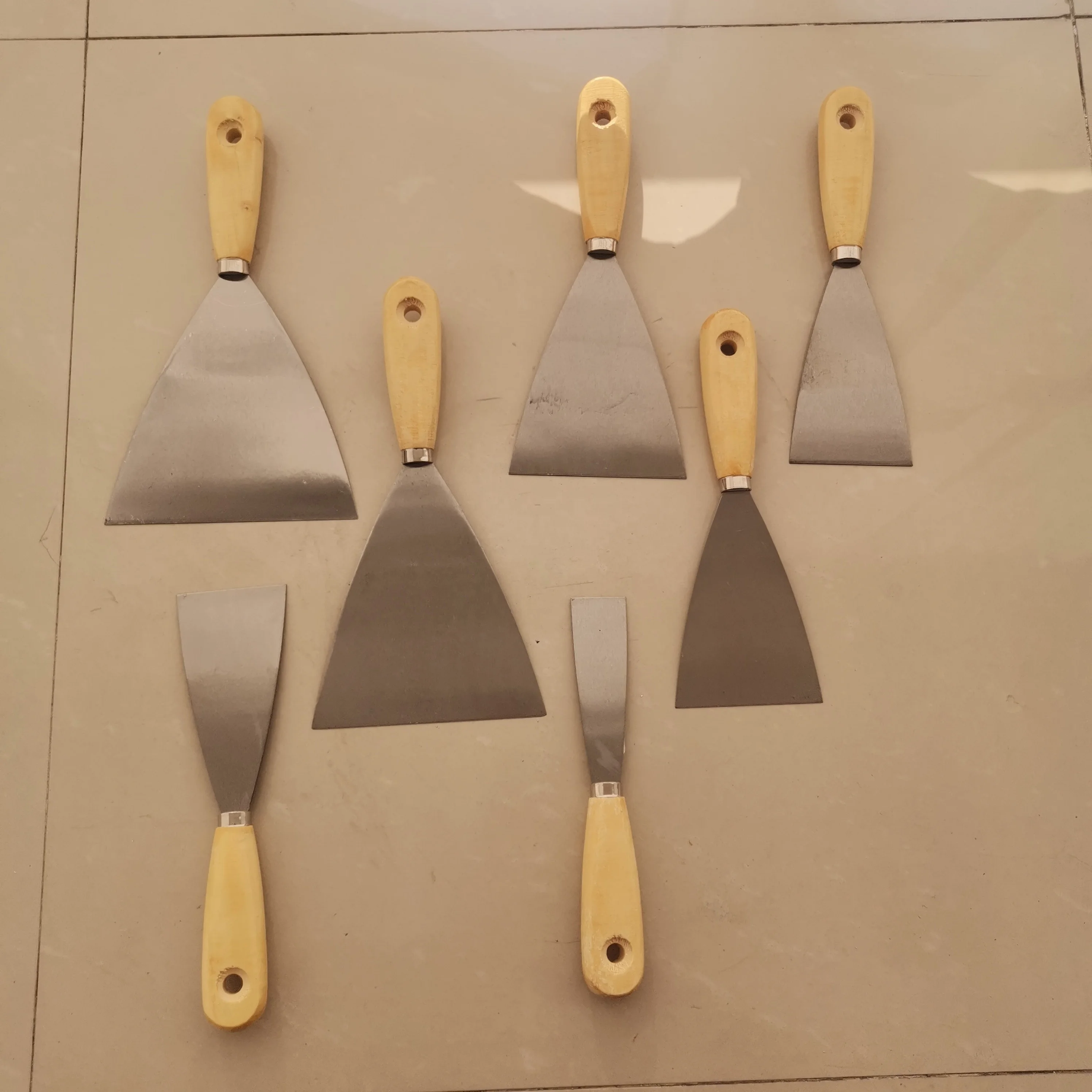 120MM Common Poplar Handle Putty Knife Plastering Knife Spatula Plasterboard