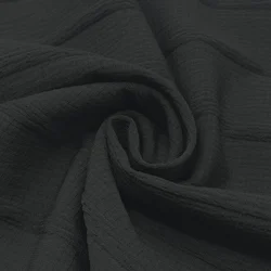 abaya black strip jacquard stretch antistatic fabric soft fabric for men