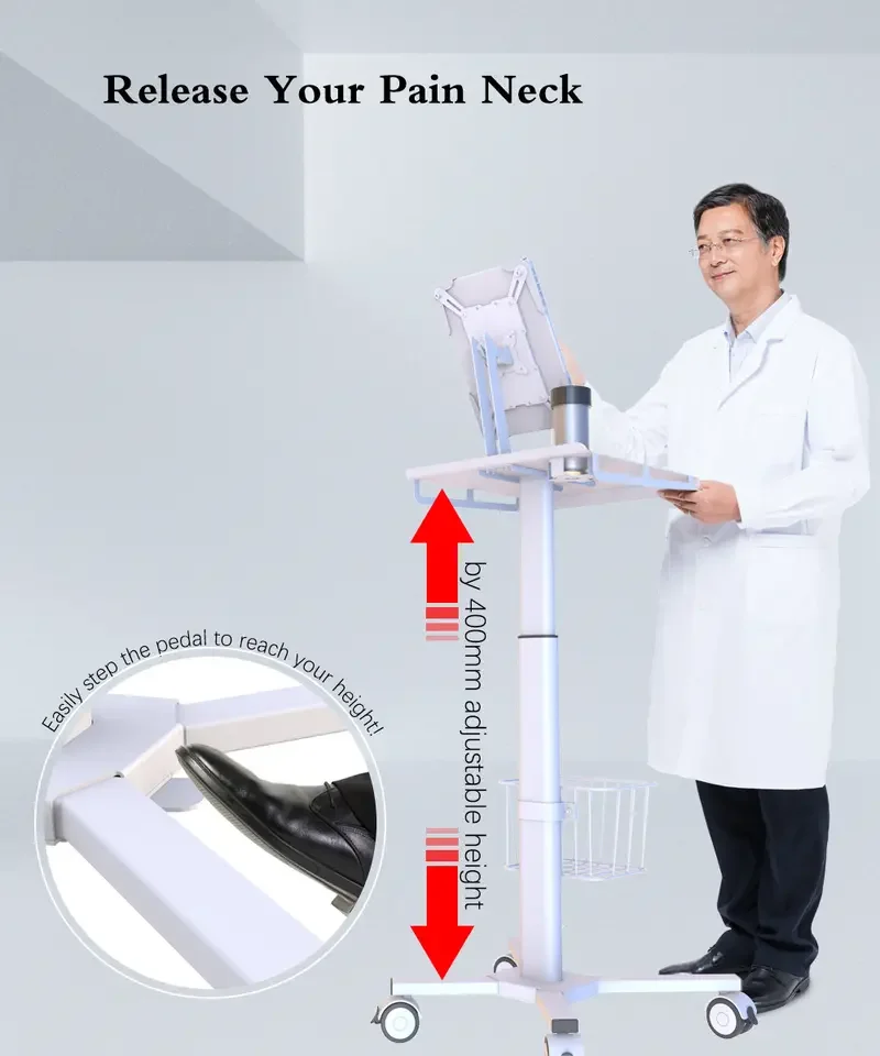 Тележка для медицинской стоматологической клиники из АБС-пластика тележка орального сканирования с колесами больничных клиник компьютера и ноутбука