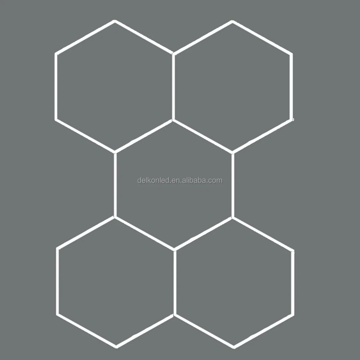 Delkon DIY LED Car Detailing Honeycomb Garage Ceiling Hexagon LED Light For Gym Basement