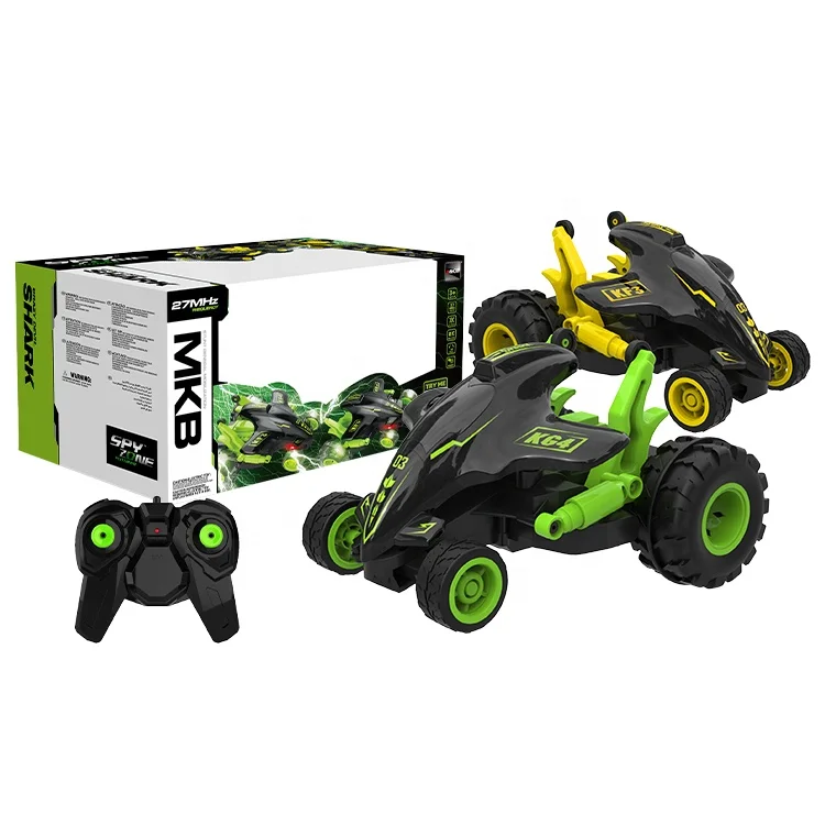 New Rc Cars Hobby Shark Car Gift Spins Remote Controlled Stunt Amphibious Rc Car For Sale