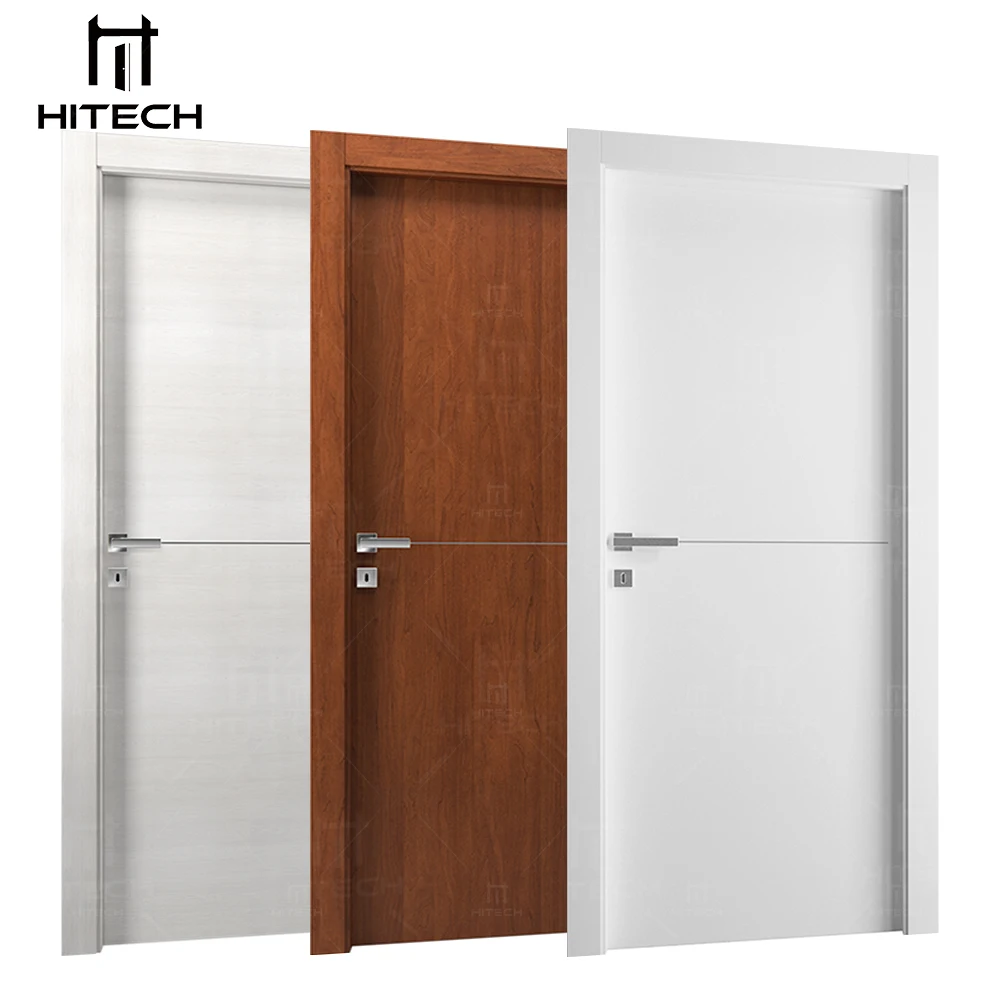 Hitech french door design interior villa french door solid teak wood bedroom modern mdf interior door with frame