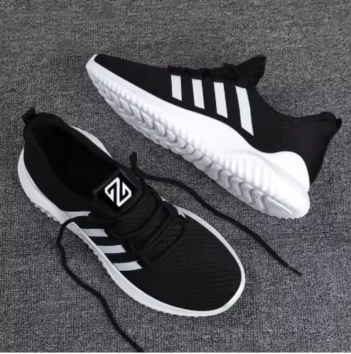 KUNTAI samples available best selling men shoes black white color lightweight running shoes for men