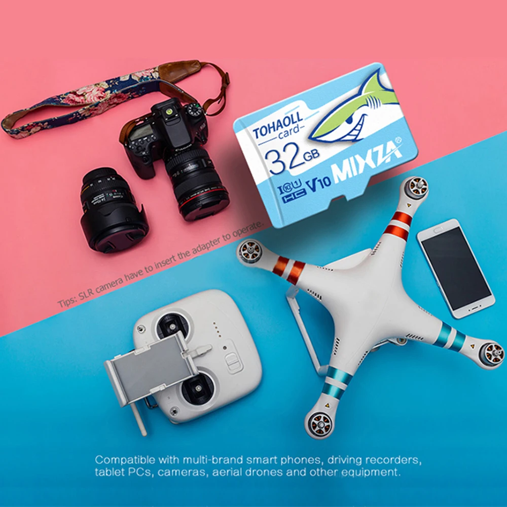 MIXZA Original Shark Serial Micro TF Memory Card 128GB Memoria Kart Class 10 U1 Flash Memory Card For Camera CCTV Phone Tablet