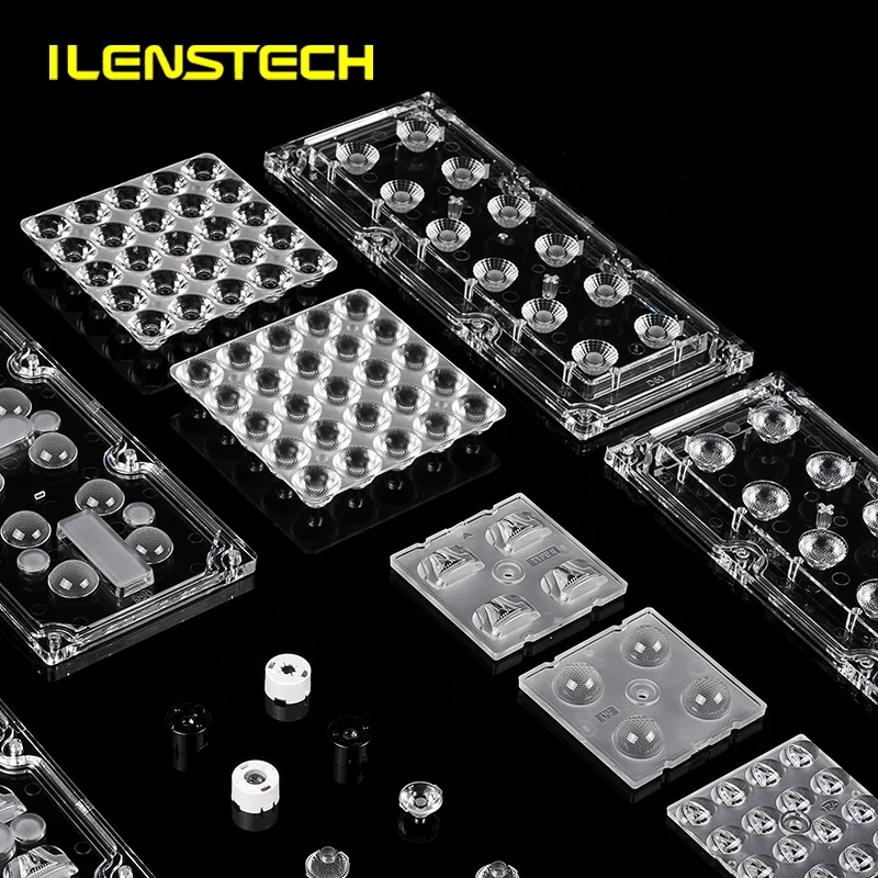 Ilenstech 8 degree narrow beam led lens with Self-adhesive tape /23mm lens secondary optics