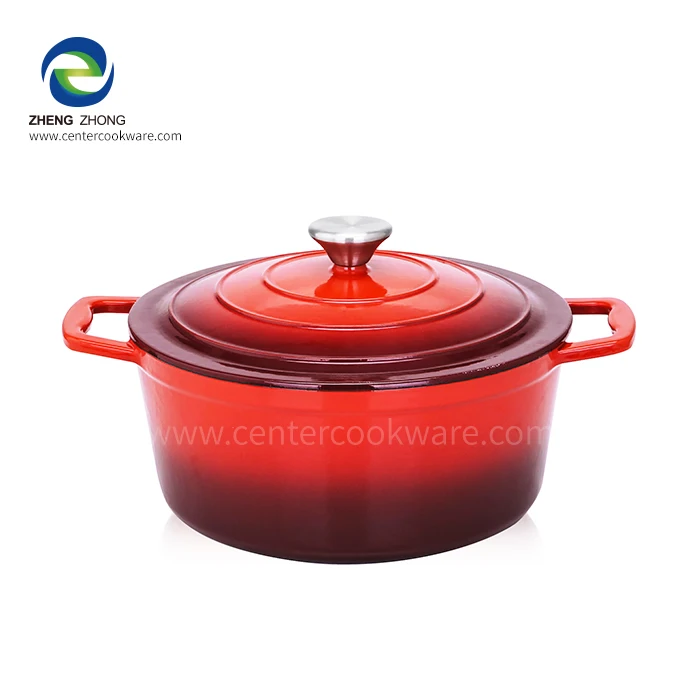 Cast Iron Enamel Bakeware 4Pcs porcelain Cooking set Kitchenware NonStick Cookware Set Casserole Soup stock pot pots and pan