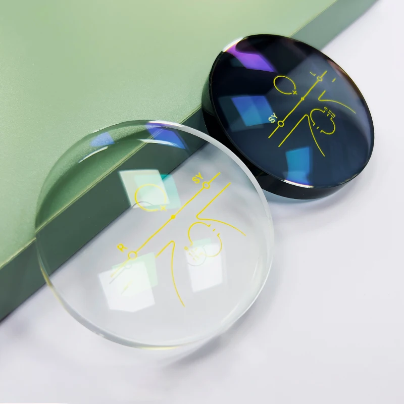 Good quality 1.56 pgx hmc green Semi Finished Progressive blue cut Lens