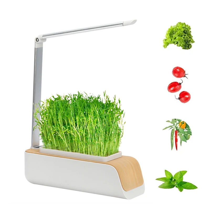 Hydroponic Plant Garden Indoor Growing System Smart Indoor Planter System Height Adjustable LED Grow Light