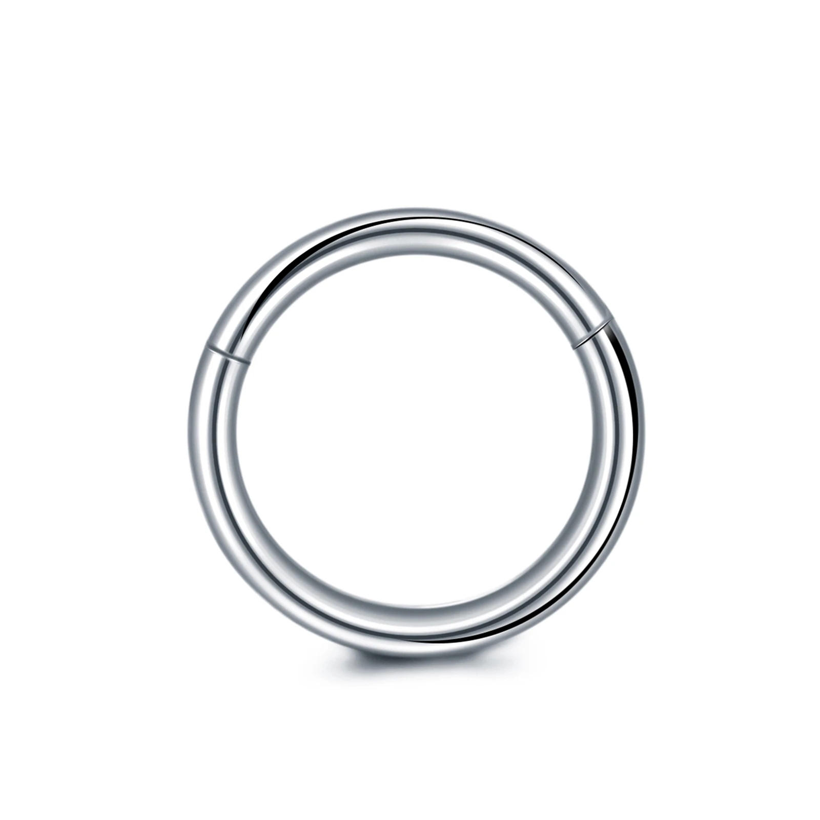Custom Gold Smooth Nose Ring Ear Body Piercing for Women Medical Surgical 316L Segment Hoop Ring Fashion Pierced Jewelry
